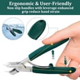 thumbnail image 4 of EXLEAF 2026 New Beveled Nail Clippers, Stainless Steel Wide Jaw Opening Anti-Splash Nail Clipper Set of 3-Piece, Long Handle Angled Head Toenail Clippers for Ingrown & Thick Toenails, for Men Women, 4 of 7