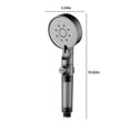 thumbnail image 5 of Tuvgenk Shower Head with Filters Rv High Pressure Handheld Shower Head Dark Gray Detachable Replacement 5 Spray Modes Plastic with Hose, 5 of 5