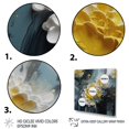 thumbnail image 3 of Designart "Yellow White Hyacinth Scenery VI" Floral Hyacinth Wall Art For Bathroom, 3 of 5