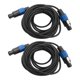 thumbnail image 2 of Paquete de 2 Cables Macho Speakon una 25 Pies, Cable Audio Profesional AWG Calibre 12 Altavoz para DJ con Bloqueo, 2 of 5
