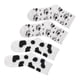 thumbnail image 5 of GOOHOCHY 2 pares de calcetines delicados de vacas de dibujos animados, calcetines peludos para mujer, calcetines de felpa de tubo, 5 of 7
