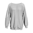 thumbnail image 6 of Zysthvn Fall Womens Sweatshirts Pullover Loose Fit Casual Long Sleeve Crewneck Solid Sweatshirts for Women Soft Tops, 6 of 6