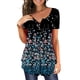 thumbnail image 1 of Pntutb Mujeres Verano Impresión Mangas Cortas O-Cuello Camiseta Suelta Blusa tops Pntutb Pntutb-3977, 1 of 7