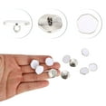 thumbnail image 3 of Unique Bargains 10pcs Electroplated Buttons Plastic Shank Buttons for Clothes Shirts Sweaters Decorations White, 3 of 6