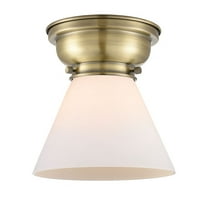 Innovations 623-1F-AB-G41 Large Cone 1 Light 8 inch Flush Mount, Antique Brass