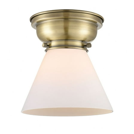 Innovations 623-1F-AB-G41 Large Cone 1 Light 8 inch Flush Mount, Antique Brass
