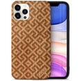 thumbnail image 1 of Case Yard Wooden Case Outside Soft TPU Silicone, Slim Fit Shockproof Wood Protective Phone Cover for Girls Boys Men and Women, Supports Wireless Charging Square Pattern Design case for iPhone-11-Pro, 1 of 7