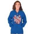 thumbnail image 3 of Retro Papa Smurf Little But So Great Zip Up Hoodie Men's Women's Brisco Brands M, 3 of 6