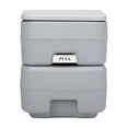 thumbnail image 3 of Topcobe Portable Travel Toilet with Press Flush Pump for Camping Boating - 5.3 Gallon, Gray, 3 of 10