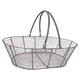 thumbnail image 2 of Cesta organizadora de almacenamiento para frutas y verduras de alambre de hierro para baño y hogar. Gris plata, 2 of 9