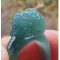thumbnail image 5 of Certified Icy Green Burma Natural A JADE Jadeite Dragon Pi Xiu RING USA. 8.25 RING 649577 TN, 5 of 11