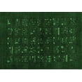 thumbnail image 1 of Ahgly Company Indoor Rectangle Abstract Emerald Green Contemporary Area Rugs, 5' x 8', 1 of 4