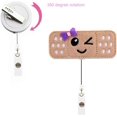 thumbnail image 4 of HAHADAXA Moulinet pour Badge d'Infirmière, Porte-Badge Bandaid Mignon Rétractable, Moulinet pour Badge d'Identité avec Pince Crocodile, Cordon Rétractable de 26 Pouces, Lot de 2, 4 of 6