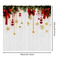 thumbnail image 2 of Hearth & Gear Rideaux Imprimés pour les Fêtes 2 Pcs de Rideaux Imprimés Plats 2D Rouges avec Flocon de Neige et Motifs, Convenant à la Chambre, au Salon, Rideaux Réchauffants 84 Rideau de Douche Beige et Rideaux, 2 of 6