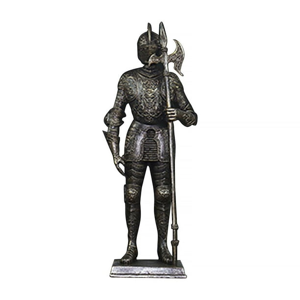 Estatua de caballero Figura decorativa Adorno de mesa coleccionable Figura de caballero Estilo A