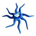 thumbnail image 3 of Disfraz de pulpo bebé para cosplay, adorable y grande, para juego de rol. azul, 3 of 9