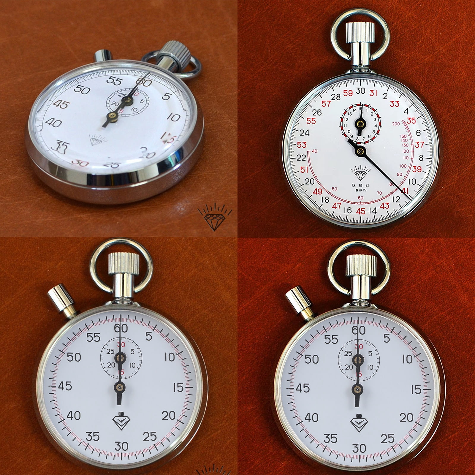 BIBABLYKE Manual Mechanical Sports Chronograph Stopwatches Mechanical Sports Timers for Track and Field Timing With Analog Display