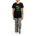 thumbnail image 4 of CafePress - T Rex RAWR Women's Dark Pajamas - Women's Short Sleeve Print T-Shirt and Pants Dark Cotton Pajama Set, 4 of 7