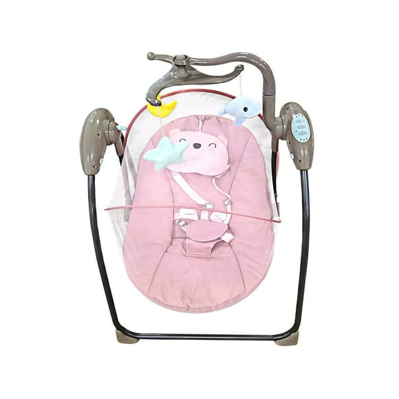 Silla Mecedora Para Bebe Bluetooth Rosa COKIBÚ MECE-1RS