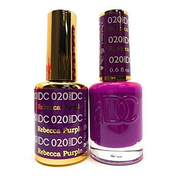 DND - DC Duo Soak off Gel & Matching nail polish, Rebecca Purple #DC020