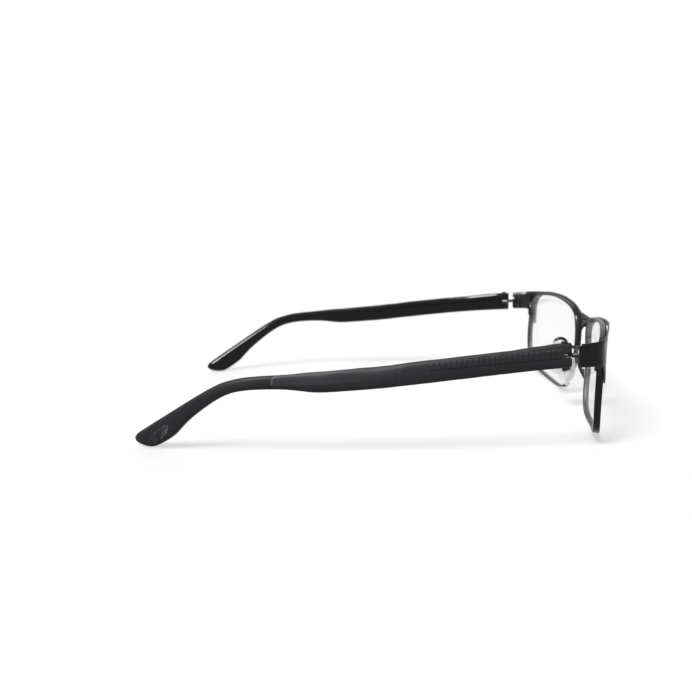 OCTO180 Men's Deuce! Browline Prescription Eyeglasses with Case, Gray