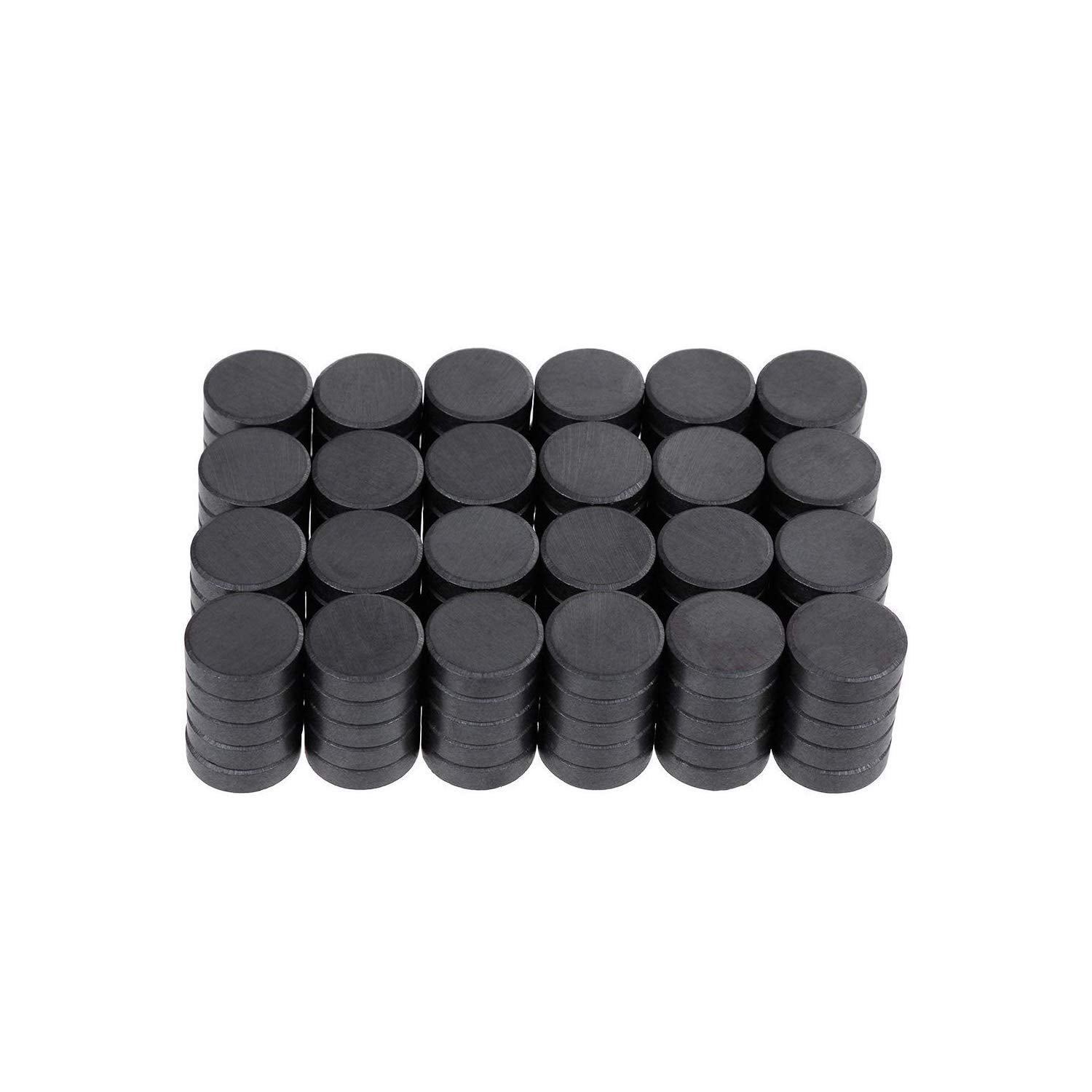 18x4mm-27pcs, Black cutequeen Round Ceramic Industrial ferrite Magnets for Hobbies,Crafts and Science