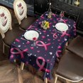 thumbnail image 2 of Pink Breast Cancer Rectangle Tablecloth 60"x102",Waterproof Polyester Rectangle Table Cloth, Wipeable Spillproof Polyester Tablecloth for Dining, Camping, Indoor and Outdoor, 2 of 6