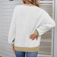 thumbnail image 3 of Aayomet Long Cardigan Sweaters For Women Sweaters for Women Long Sleeve V Neck Solid Color Fashion Tops,White S-XXL, 3 of 5