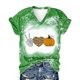 thumbnail image 4 of Camiseta con cuello en V para mujer Camiseta con estampado de Halloween Camiseta de manga corta Tops Pompotops hkajfhjk473011, 4 of 6