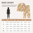 thumbnail image 3 of KLL Hamburger Pizza Coke Print Women's Long Sleeve Pajamas with Pants Sleepwear Loungewear 2 Set-X-Large, 3 of 7