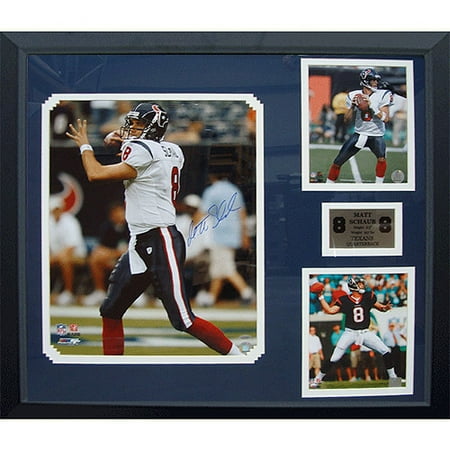 NFL 30x34 Autograph Frame, Matt Schaub Houston Texans