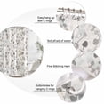thumbnail image 3 of Gray Botanical Bathroom Shower Curtains with 12 Hooks Polyester Waterproof Shower Curtain for Stalls Bathtubs Farmhouse Spring Summer Floral Leaves Decorative Bathroom Privacy Curtain 66x72 Inches, 3 of 9