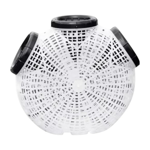 Colaxi Crawfish Catching Basket Fishpot Versatile Easy to Assemble Fishing Accessories River Prawn Eel Catcher for Freshwater White