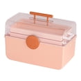 thumbnail image 4 of Caja de almacenamiento de medicamentos Strade Fareast Limited organizador de primeros auxilios Rosa, 4 of 7
