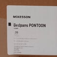 thumbnail image 3 of McKesson Bedpan, Portable Toilet Basin - Pontoon Style, Plastic, Gray, 2 qt, 20 Ct, 3 of 6