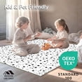 thumbnail image 4 of ODIKA 6' Machine Washable Non-Slip Area Rug, Speckled Bicolor Faux Skin Print Modern Accent High Traffic Rug, Black, 298546, 4 of 5