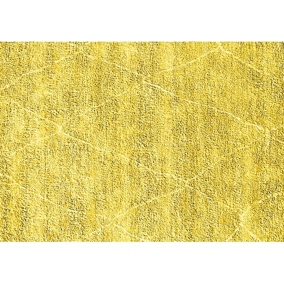 Ahgly Company Machine Washable Indoor Rectangle Solid Yellow Modern Area Rugs, 6' x 9'