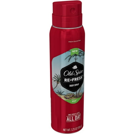 Old Spice Re-Fresh Fresher Collection Fiji Body Spray 3.75 oz. Aerosol Can