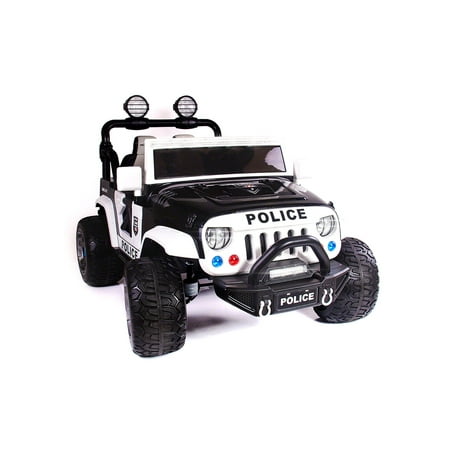 2019 Two Seater Ride On Kid's Truck 12V Power Children's Electric Car Motorized Cars for Kids w/ Remote, Large Capacity Battery, 3 Speeds, LED Lights, Leather