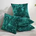 thumbnail image 4 of Home Soft Things Crushed Velvet 4 Piece Throw Pillow Cover Set - Sapphire - 20" x 20", 4 of 6