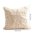 thumbnail image 3 of Dmlowu Fall Pumpkin Pillow Covers for Couch, Soft Plush Corduroy Embroidered Pillow Cases for Thanksgiving Halloween Decorations, Warm Autumn Orange, 18 x 18 inch, 3 of 7