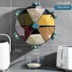 thumbnail image 3 of Xihbxyly Dispensador de Arroz, Diseño Giratorio de 6 Rejillas, Sin Perforar, para Montaje En Pared, Contenedor Multigrano, Material Abs+Pp Duradero, Práctico Organizador de Cocina, Tamaño 30 X 30 Cm, 3 of 7