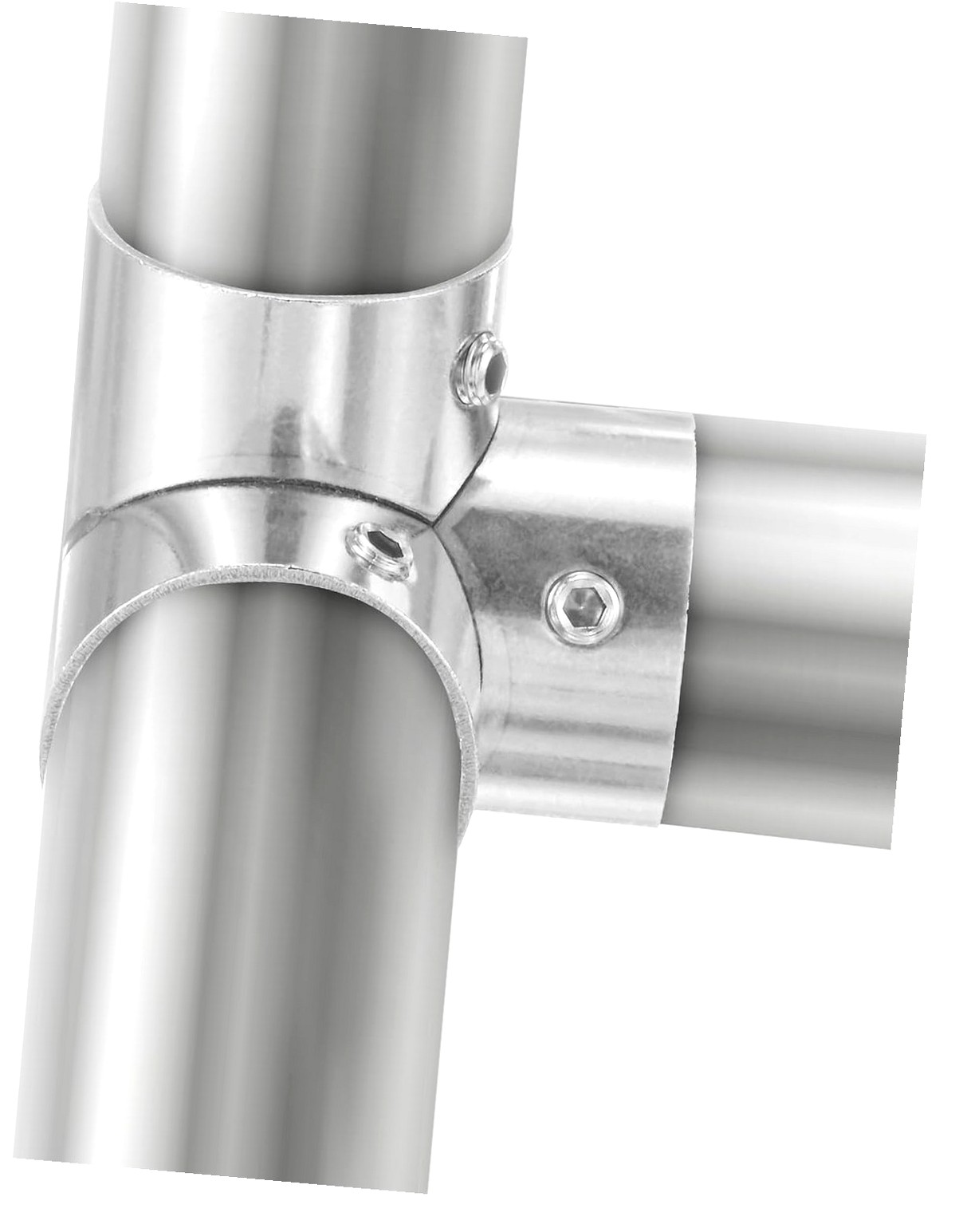 Myst Design 6-Pack Structural Pipe Connector, Right Angle Tee Pipe Fittings Steel Pipe Connector for OD 1" or 25mm Pipe, Conduit Connectors.