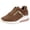 Brown, variant on Women's Large Size Platform Sneakers with Front Lace-Up Casual Sporty Heeled Trainers for Comfort & Style,Brown Size 43