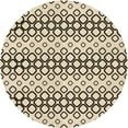 thumbnail image 1 of Ahgly Company Machine Washable Indoor Round Transitional Coffee Brown Area Rugs, 8' Round, 1 of 7