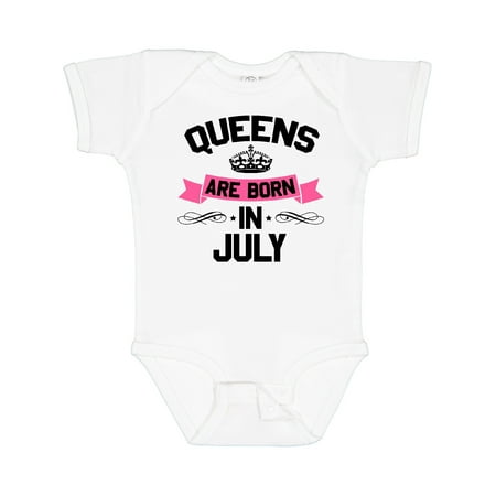 

Inktastic Queens Are Born in July Gift Baby Boy or Baby Girl Bodysuit