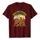 thumbnail image 1 of Camiseta del día del padre Camiseta de manga corta con estampado de letras de verano para hombre y mujer Regalo para el padre Pompotops  hfajkhk131435, 1 of 4