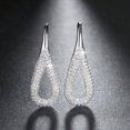 thumbnail image 2 of Teardrop Hook Drop Earrings for Women Clear Cubic Zirconia Ginger Lyne Collection, 2 of 5