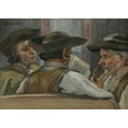 thumbnail image 3 of Jozef Hanula 24x18 Black Modern Framed Museum Art Print Titled - Politicians (1937), 3 of 5