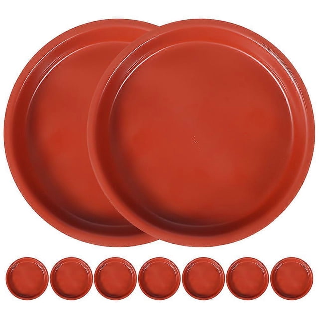 10Pcs Round Planter Tray Plastic Flower Pot Tray Plant Saucer Tray Plastic Reusable Bonsai Pot Saucer